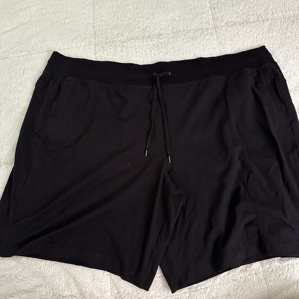 Women's Size 4XL Drawstring Black Sweat Shorts NEW Tek Gear